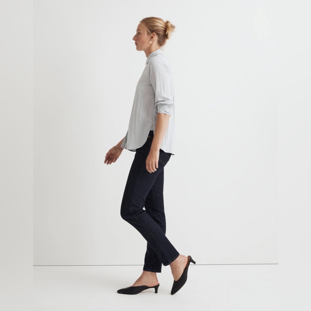 NWT Madewell Stovepipe Jeans - Black Rinse Wash - 25 - Picture 3 of 10